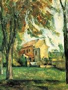 Paul Cezanne Der Teich des Jas de Bouffan im Winter Spain oil painting artist